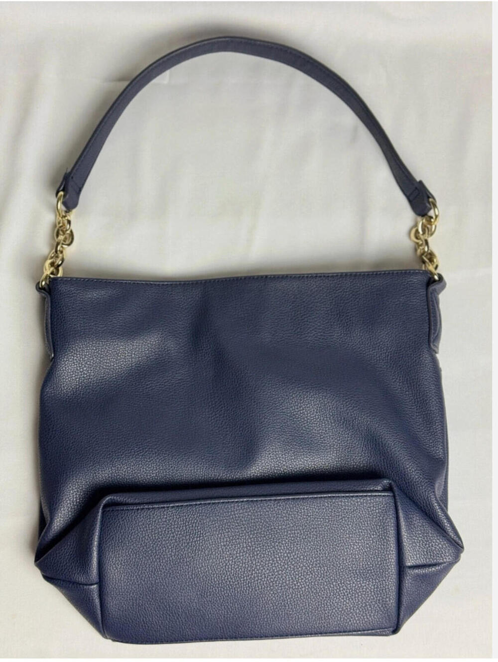 Tommy Hilfiger Womens Blue‎ Leather Hobo Shoulder Handbag - Picture 2 of 5
